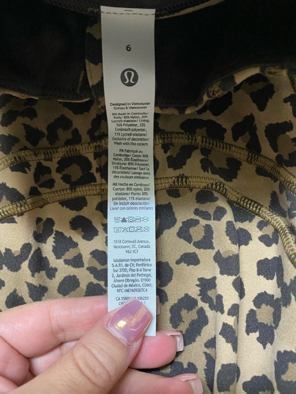 lululemon leopard define